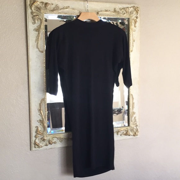 Anarkh NWOT “Lo Tunic” black dress. 100% bamboo.XS - Picture 3 of 6